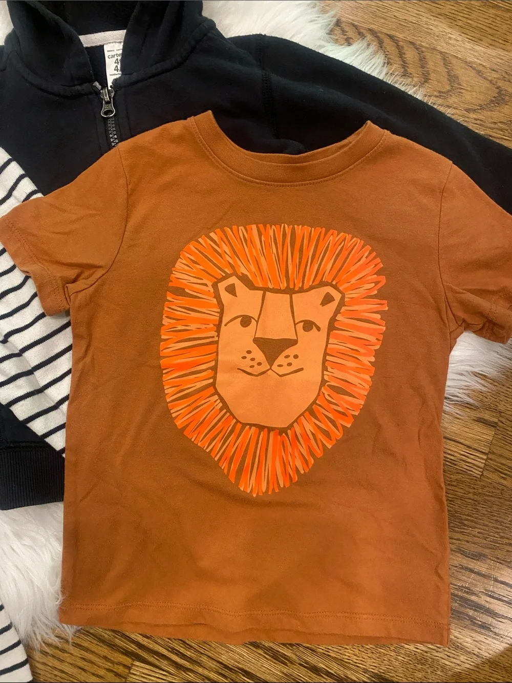 Carters black zip